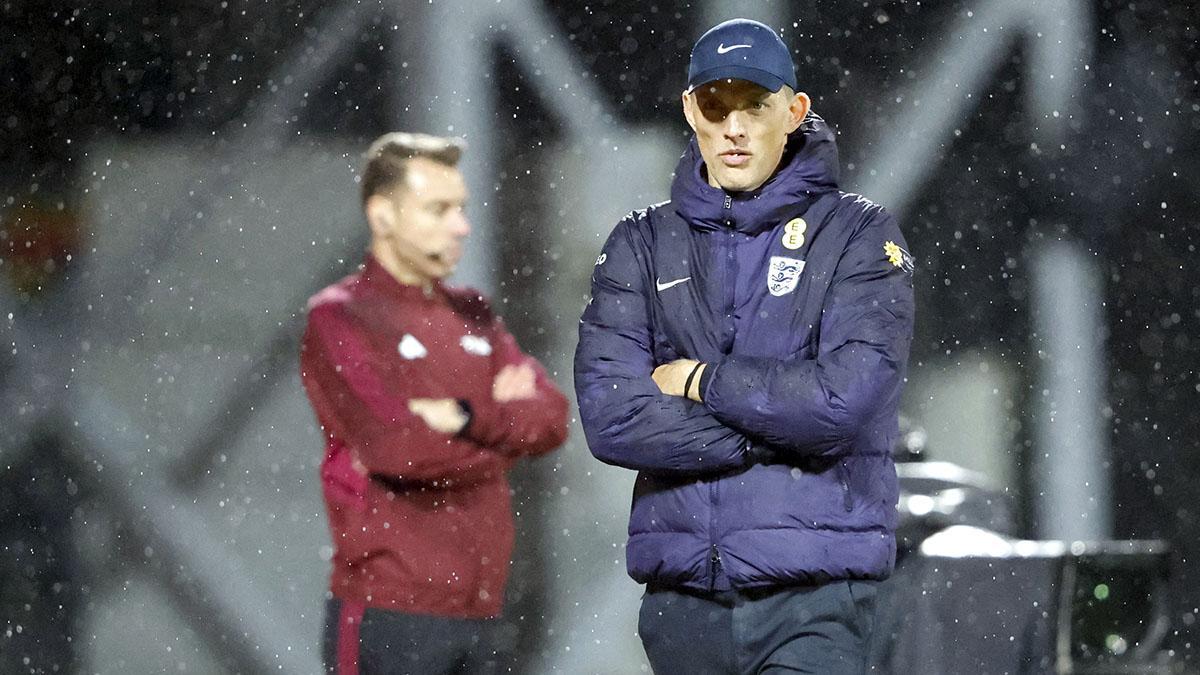 Thomas Tuchel durante el partido de la selección de Inglaterra ante Letonia