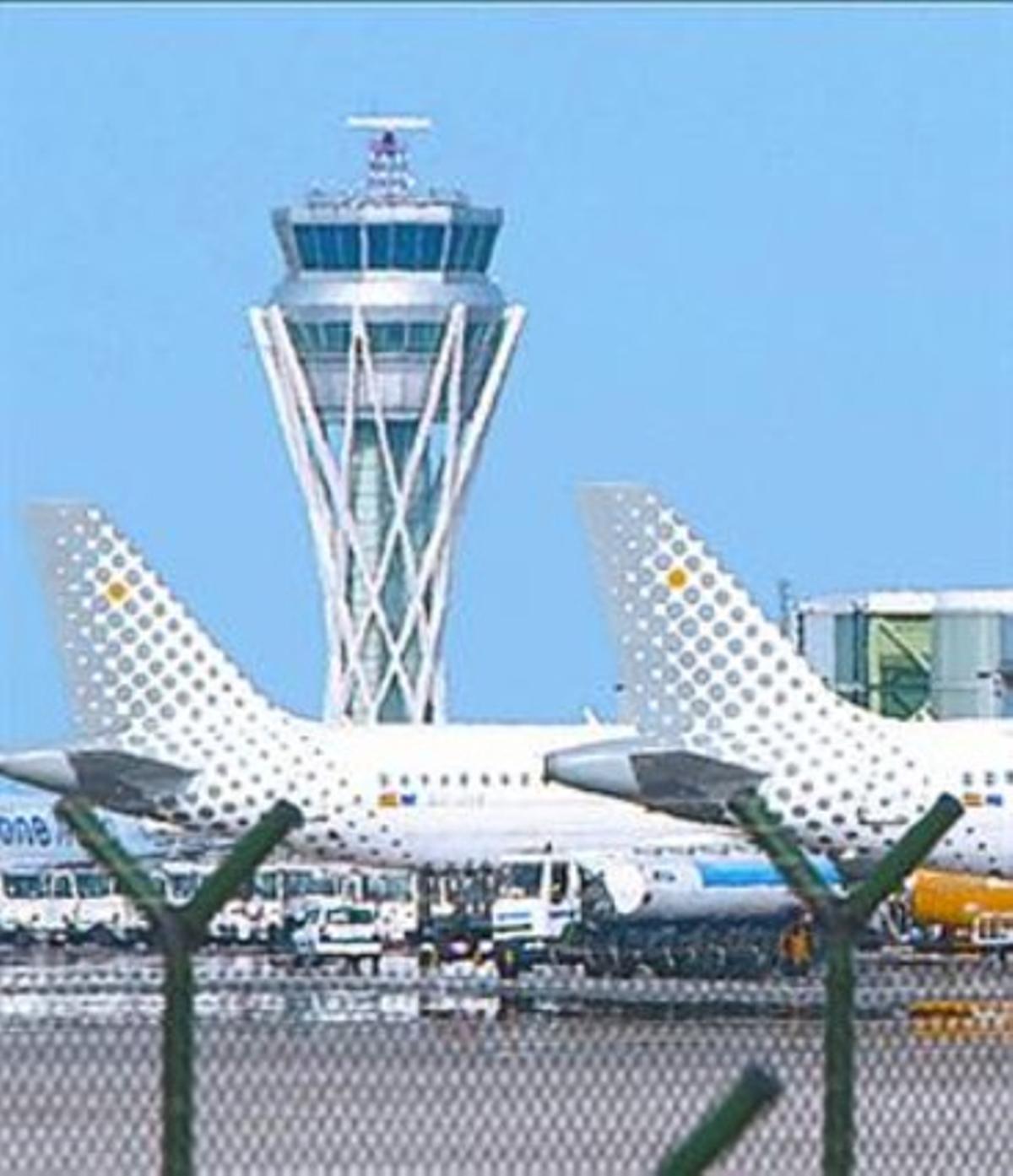 Avions de Vueling al Prat. Avions de Vueling al Prat.