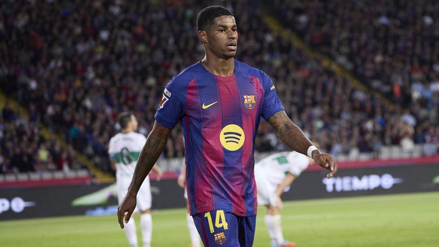 مشاركة راشفورد مع برشلونة ضد أتلتيك بلباو غير مؤكدة بعد مغادرته التدريب