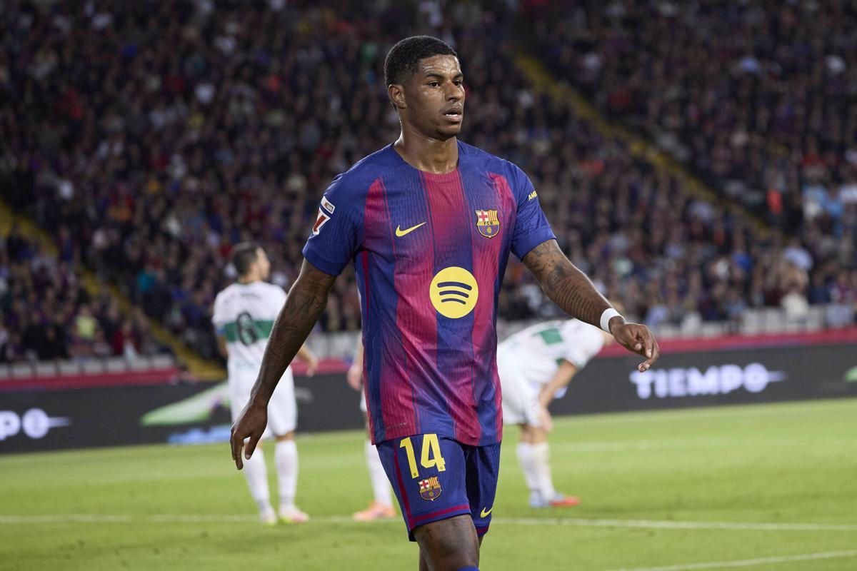 Rashford marcó un golazo ante el Elche