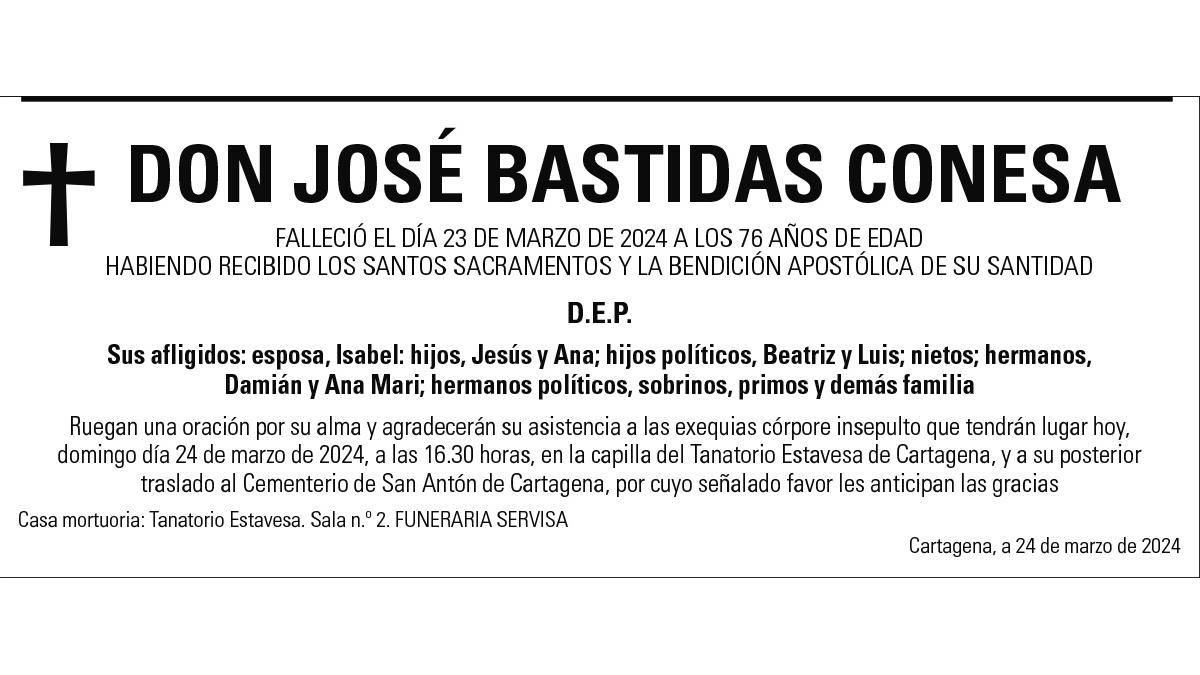 D. José Bastidas Conesa