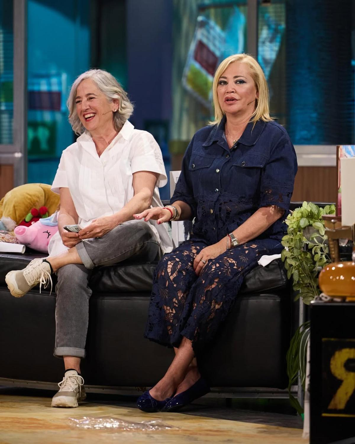 Eva Arguiñano y Belén Esteban en La Revuelta de La 1 de Televisión Española