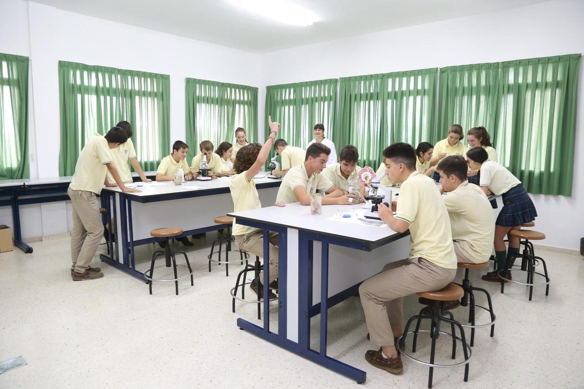 Clase en laboratorio.