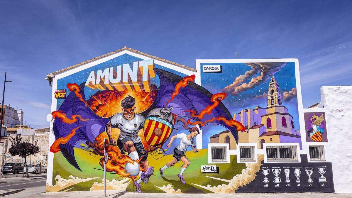 Imagen del mural de Gandía