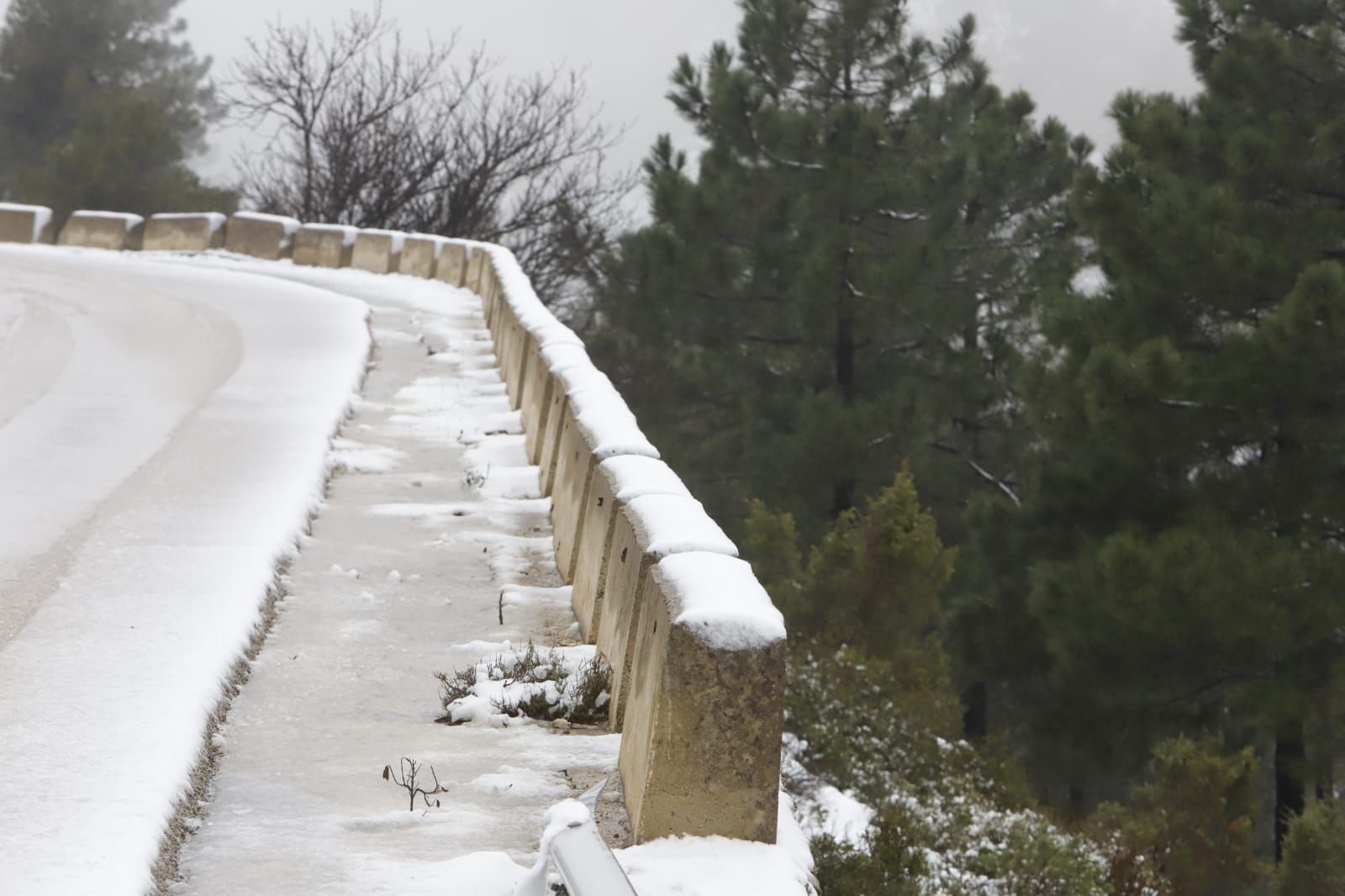 La nieve llega a Enguera