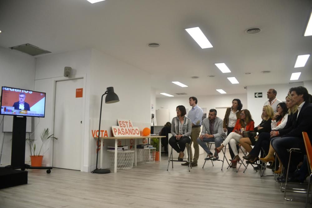 Noche electoral en la sede de Ciudadanos