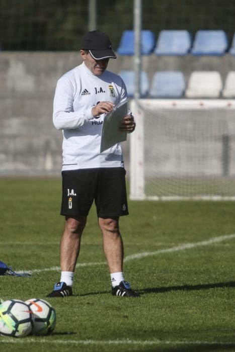 Entrenamiento del Real Oviedo.