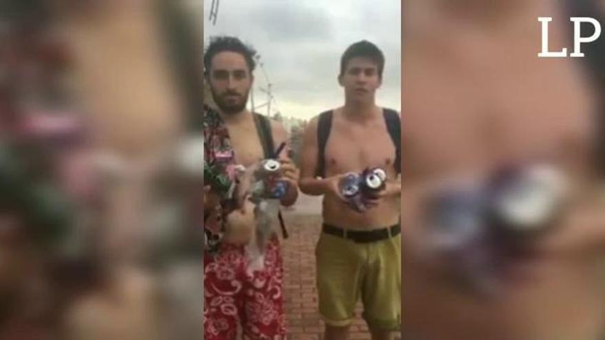 ''Si vienes a la playa, recoges lo tuyo y lo tiras a la basura''