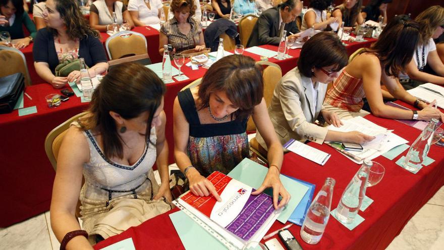 Asistentes a un encuentro de mujeres empresarias en Sevilla.