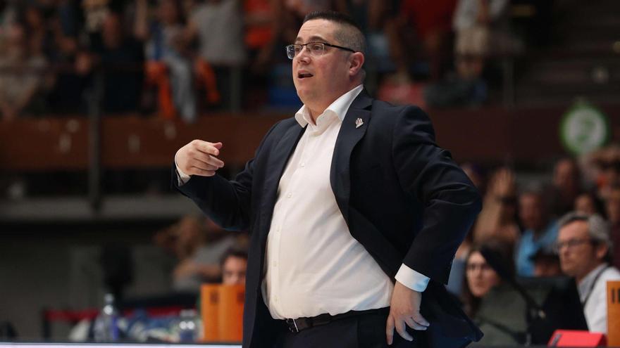 Diego Epifanio, durante el partido contra el Andorra en el Coliseum.