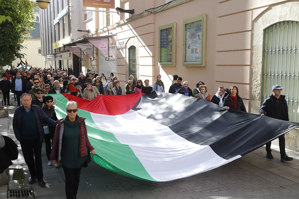 Manifestación en Córdoba en solidaridad con Palestina