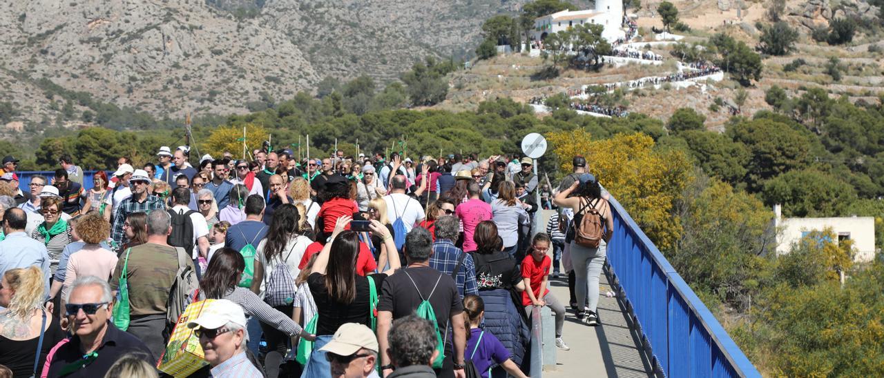 Imagen de la última Romeria a la Magdalena que se celebró en Castelló.