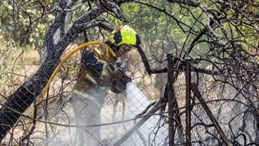 Incendio en  un chalé en  San Vicente