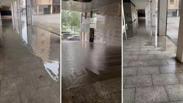 Quejas de vecinos de un portal de Florencio Rodriguez en Pola de Siero por inundaciones repetitivas