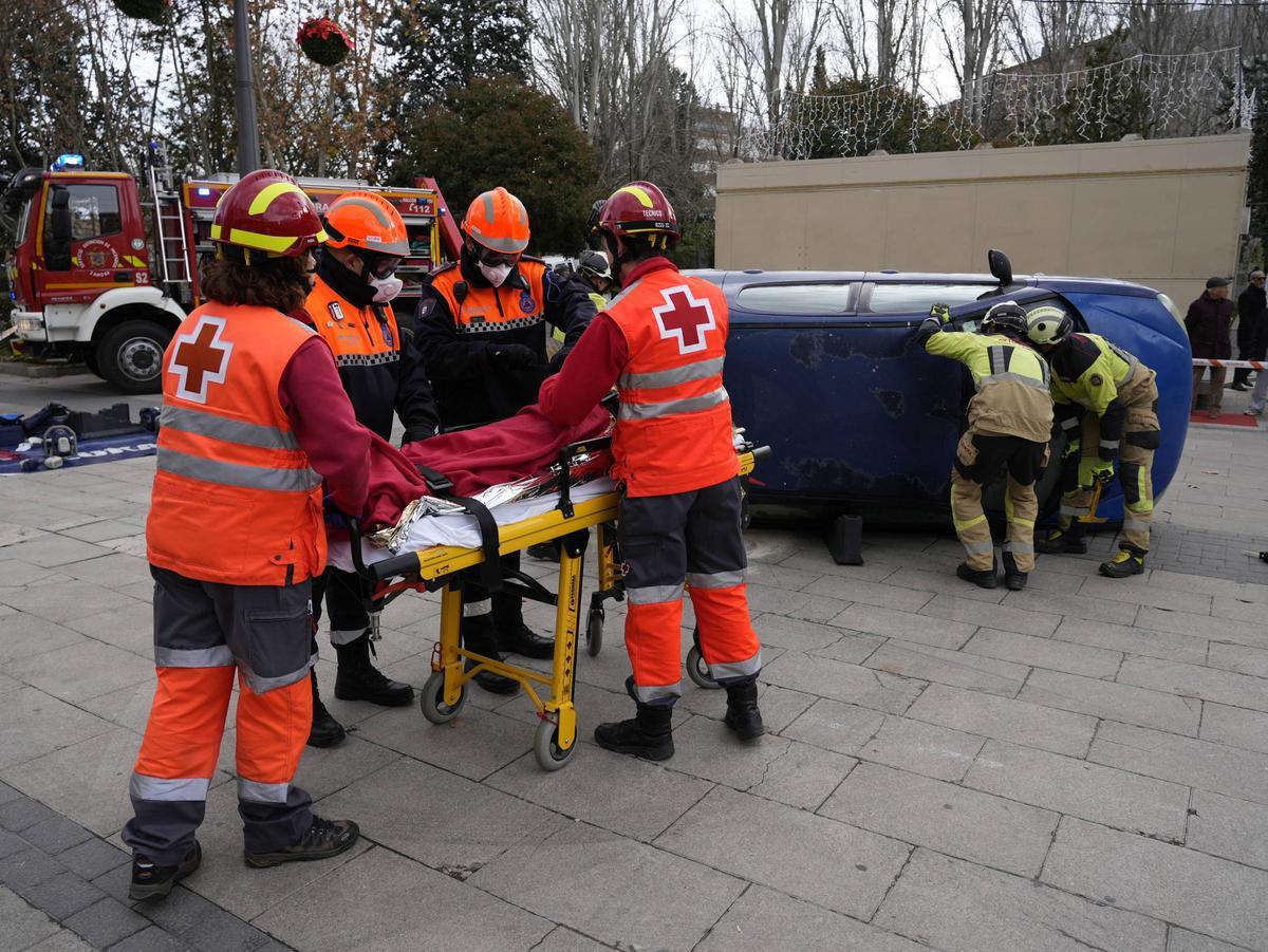 Simulacro de accidente en La Marina