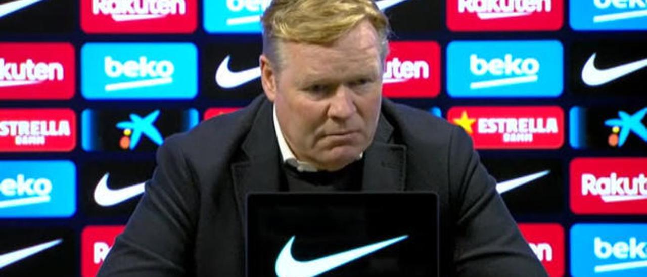 Koeman: "Estoy muy decepcionado, más que con el PSG"