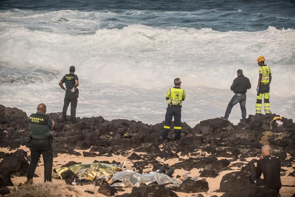 Naufragio de otra patera en Lanzarote