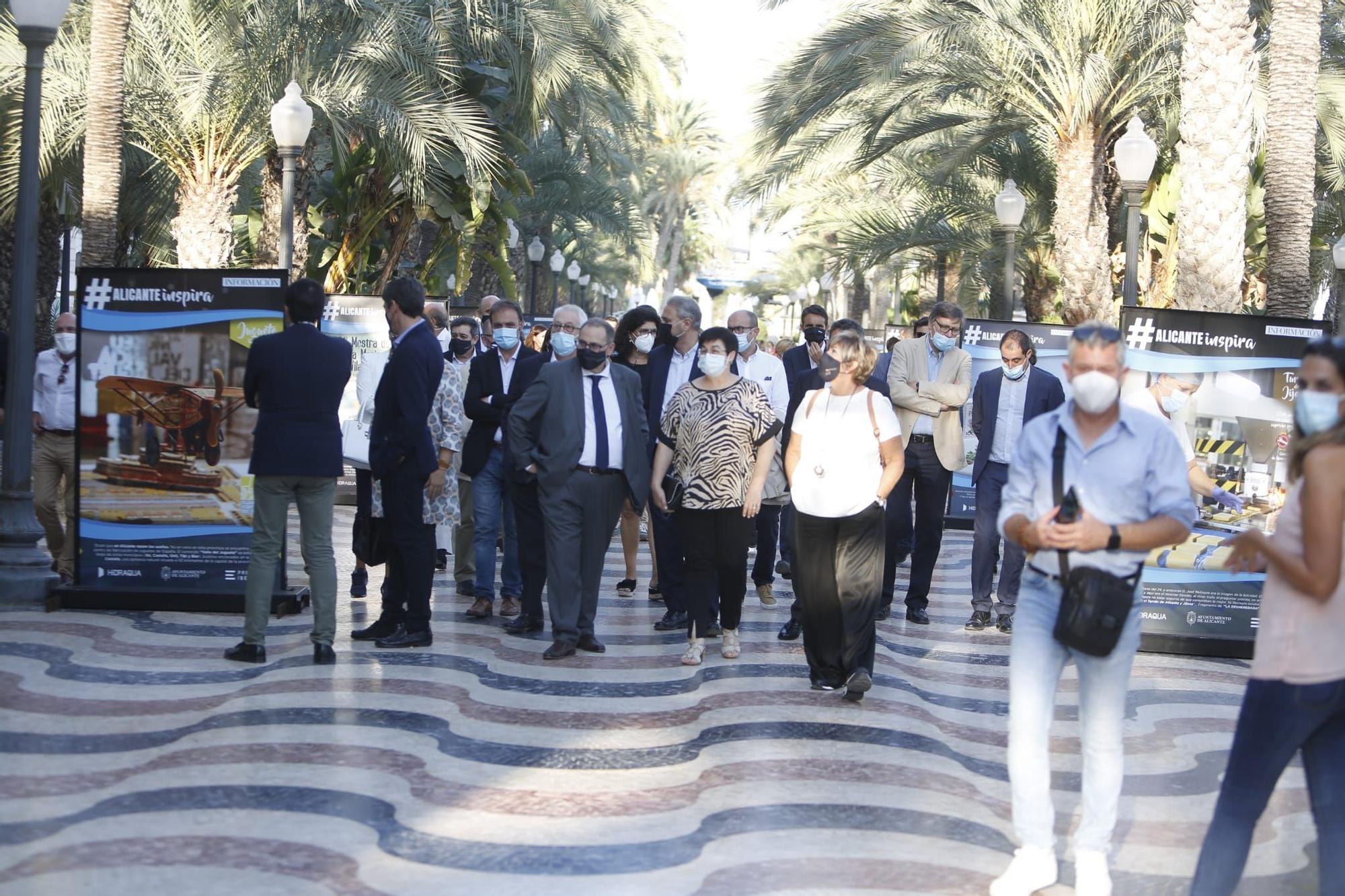 El paseo de la Explanada acoge la exposición #ALICANTEinspira