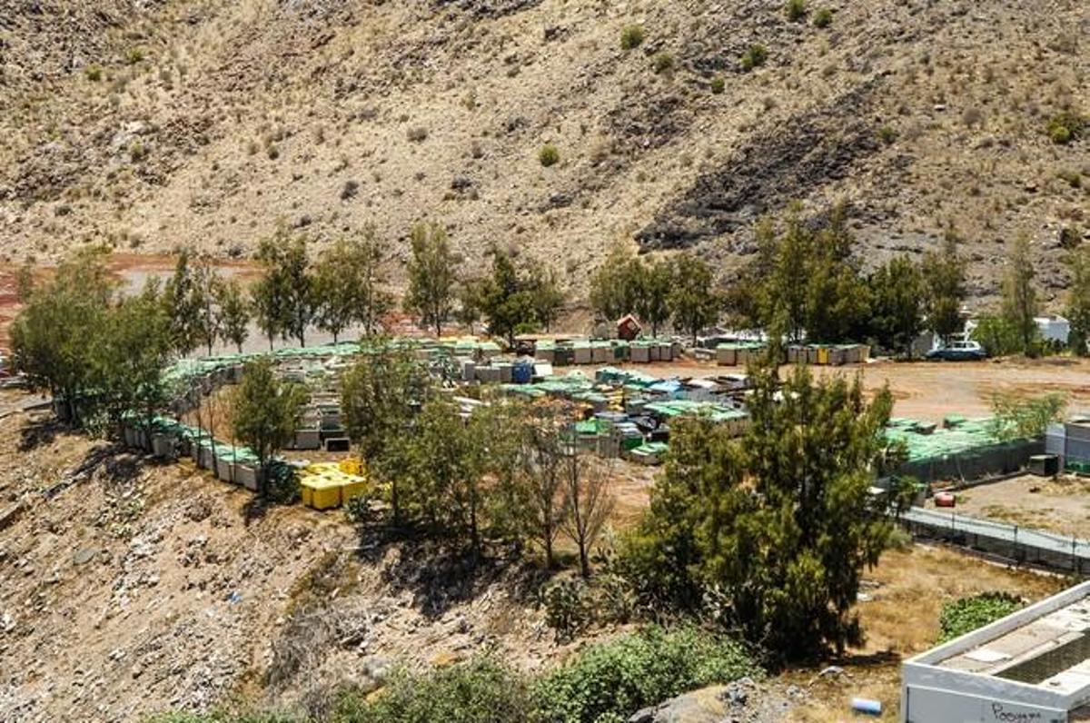 DEPOSITO CONTENEDORES DE BASURA Y VERTEDERO