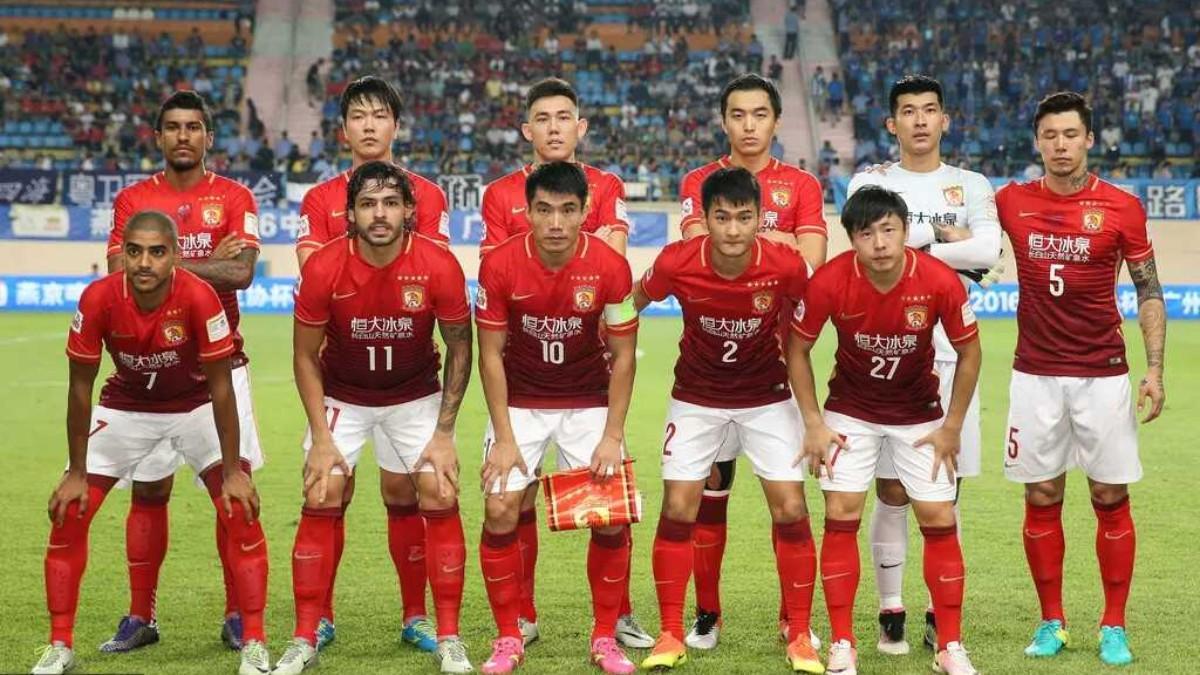 La plantilla del Guangzhou FC en 2016