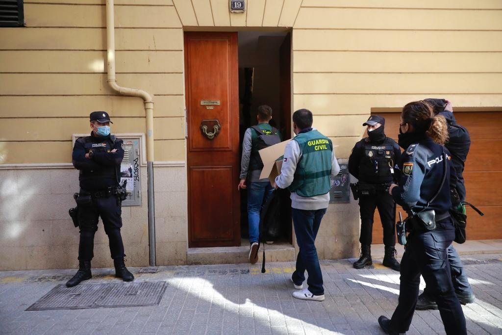 Gran operación policial contra el blanqueo de capitales en Palma