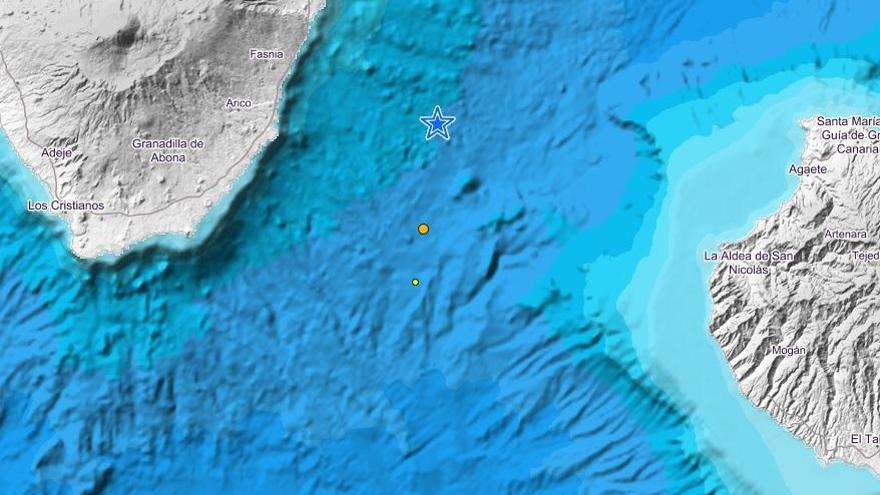 Gráfico del IGN sobre la zona donde tuvo lugar el seismo.