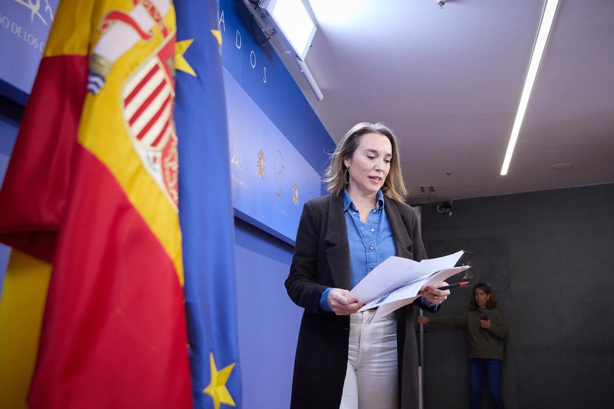 La portavoz del PP en el Congreso de los Diputados, Cuca Gamarra.