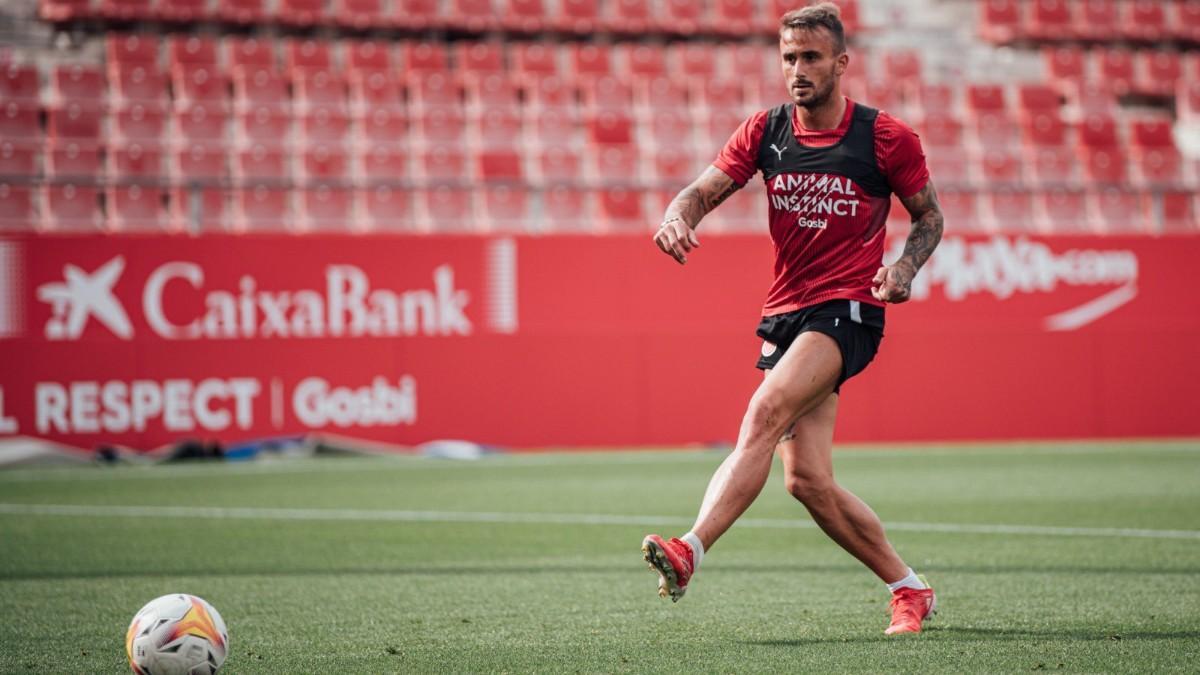 Aleix García, en un entrenamiento