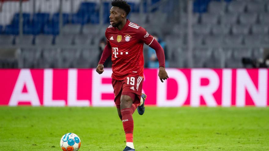 El jugador del Bayern Múnich Alphonso Davies.