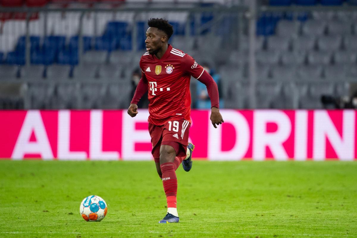 El jugador del Bayern Múnich Alphonso Davies.