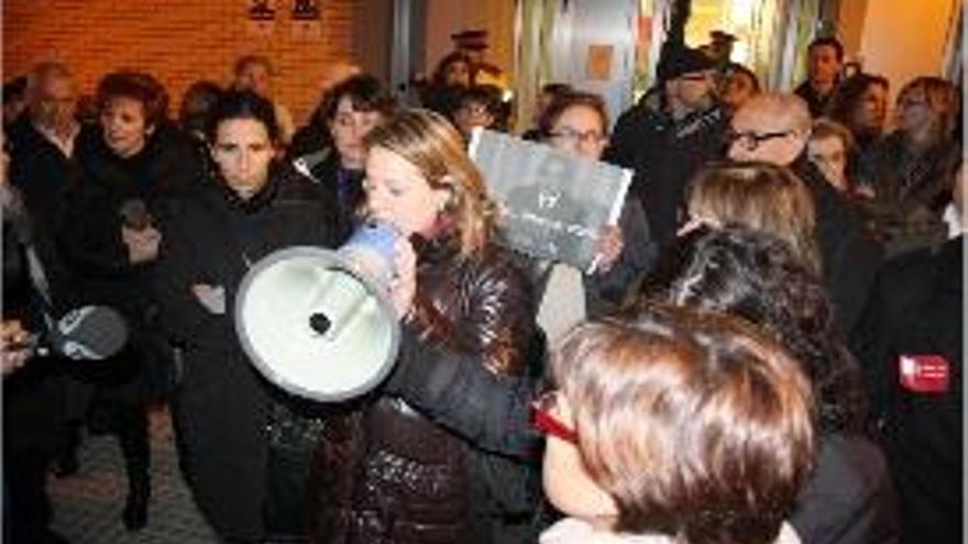 Una protesta en l&#039;últim concurs que es va poder aturar.