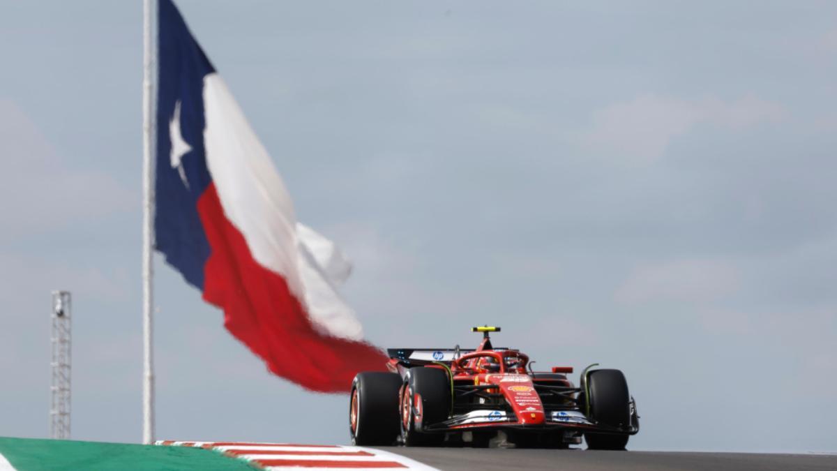 Carlos Sainz, el más rápido para empezar en el COTA de Austin
