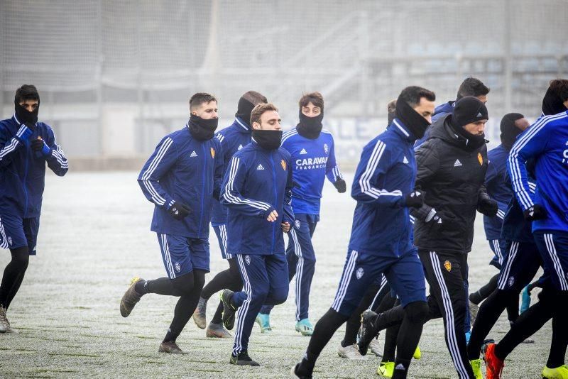 Entrenamiento del 13 de enero del Real Zaragoza