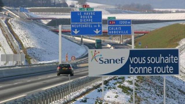 Tramo de una autopista controlada por Sanef en el norte de Francia.