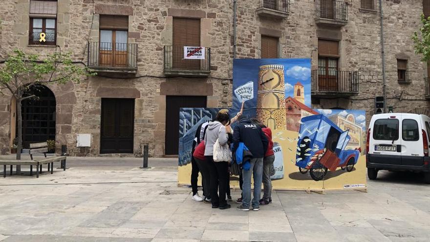 Un dels grups participants, en un moment de la prova