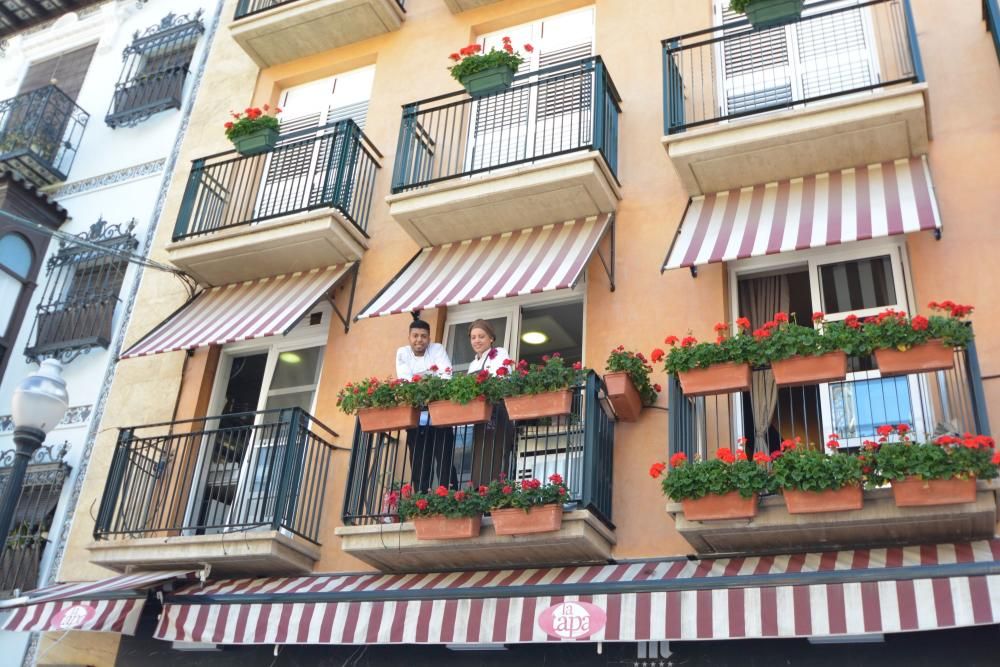 Ambiente y Photocall en la Plaza de las Flores