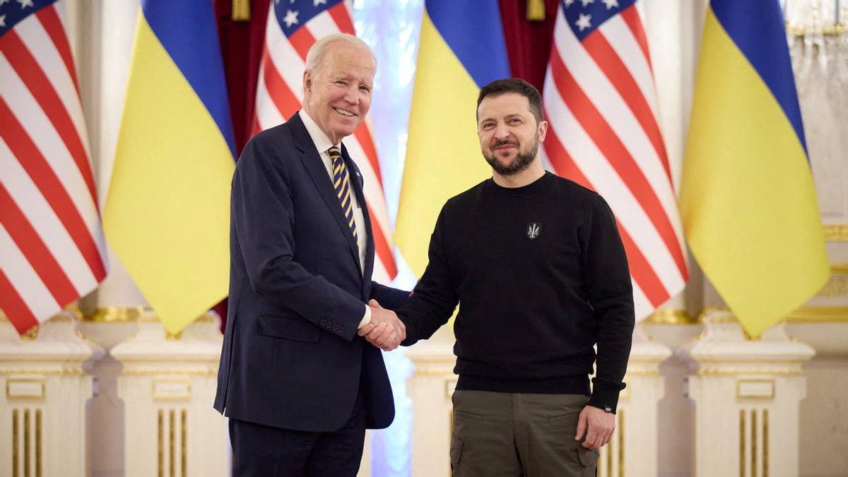 El presidente de los Estados Unidos, Joe Biden visita Ucrania