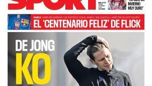 Esta es la portada de SPORT de hoy viernes, 27 de febrero de 2026