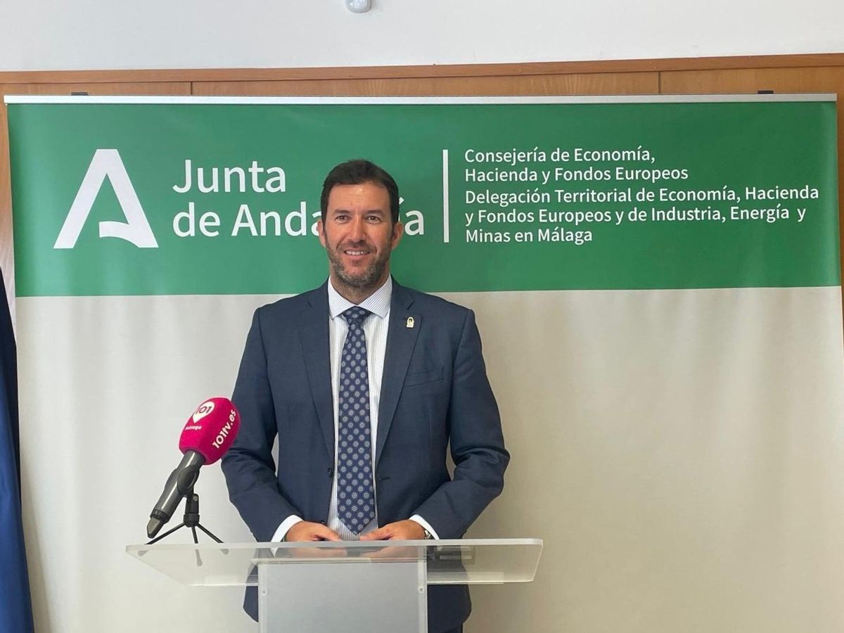 El delegado territorial de la Consejería de Economía, Hacienda y Fondos Europeos de la Junta, Antonio García Acedo, este viernes.