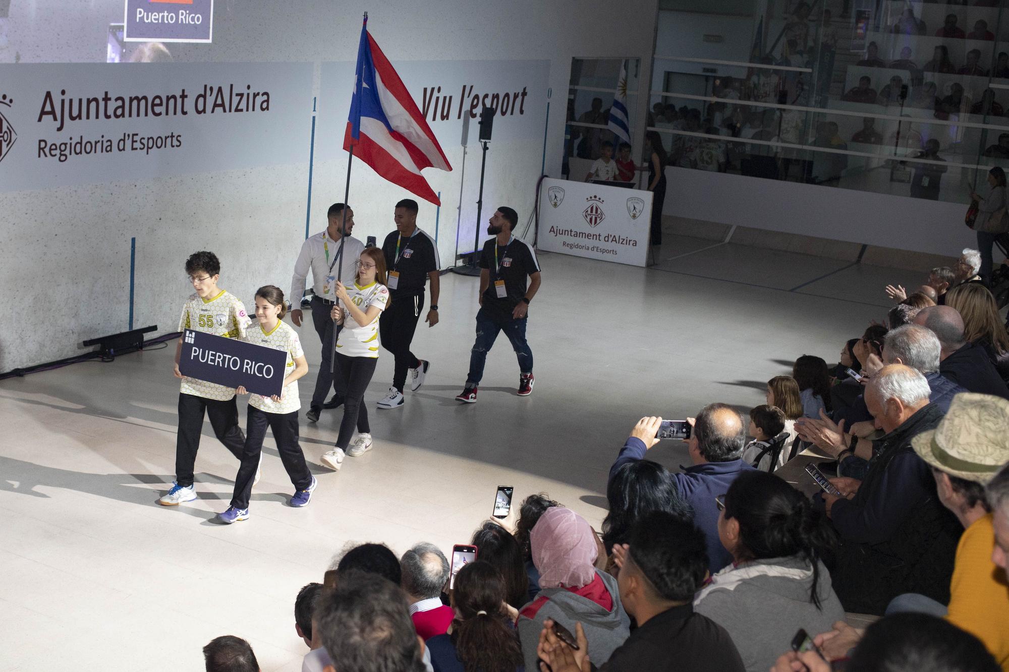 Las mejores imágenes de la gala inaugural del Mundial de Pilota de Alzira