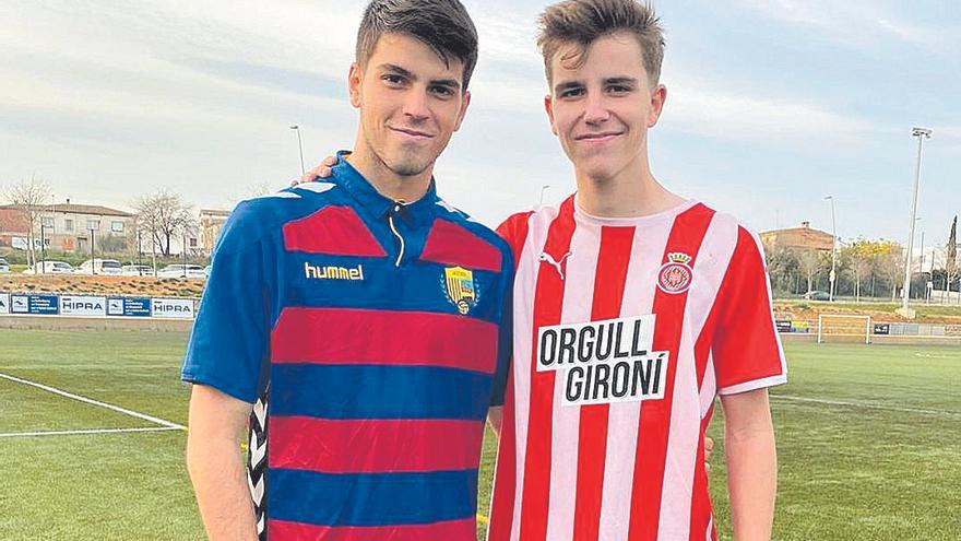Gabriel i Ricard Artero van enfrontar-se quan jugaven al juvenil del Llagostera i Girona, respectivament