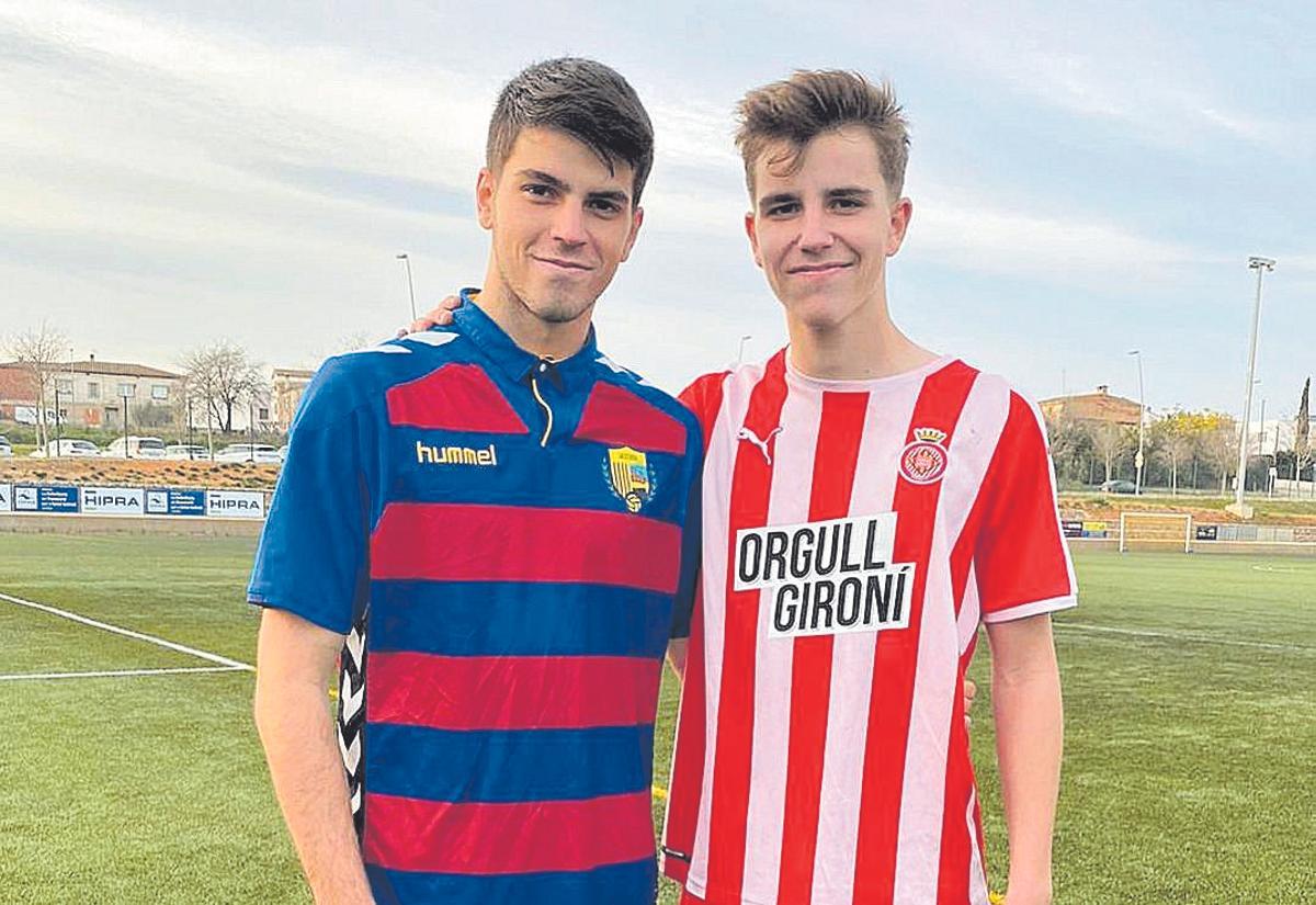 Gabriel i Ricard Artero van enfrontar-se quan jugaven al juvenil del Llagostera i Girona, respectivament