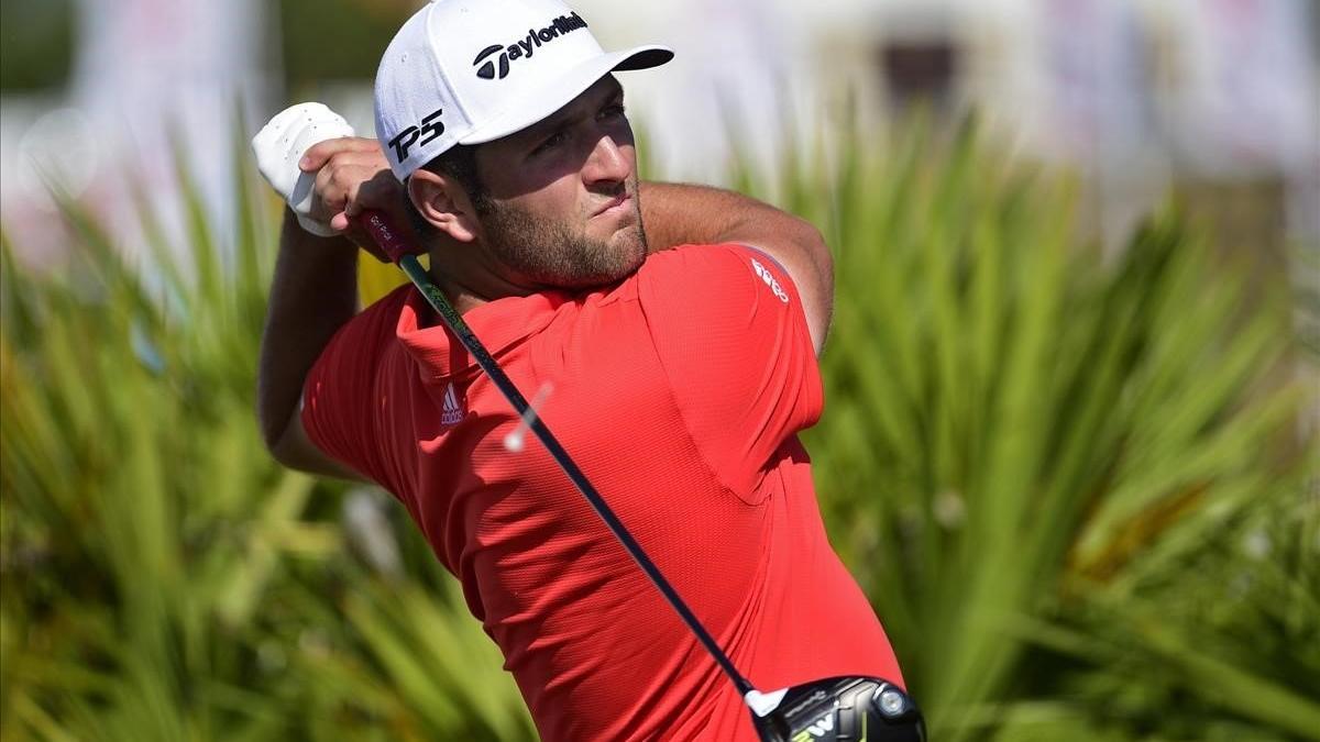 Jon Rahm, en un momento de la cuarta jornada del torneo en las Bahamas