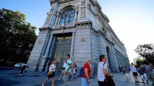 La fachada del Banco de España en Madrid, en una imagen de archivo.