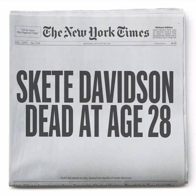 &quot;Skete Davidson muerto a los 28 años&quot;, una burla de Kanye West en Instagram
