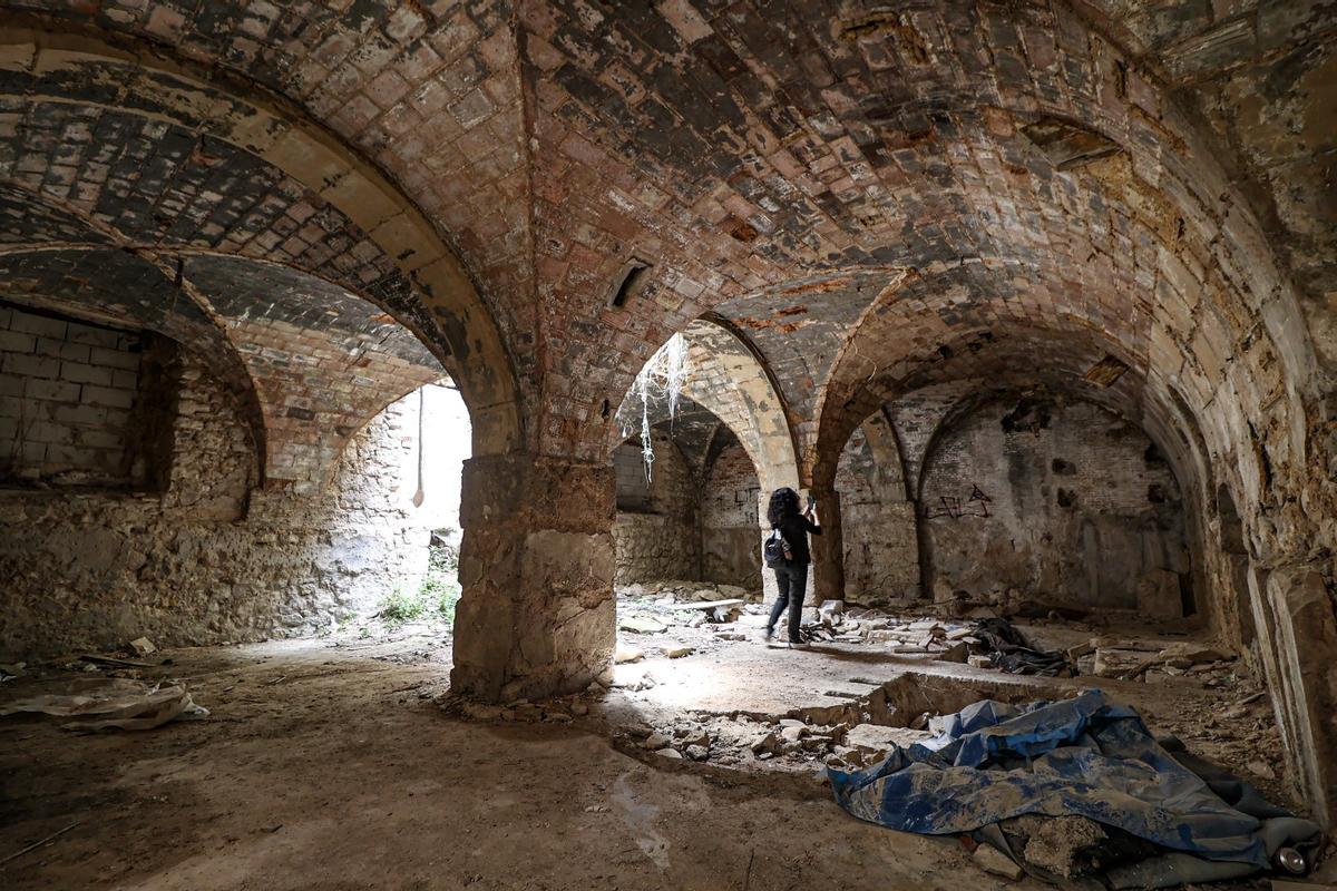 Interior de uno de los inmuebles que se está restaurando en El Molinar