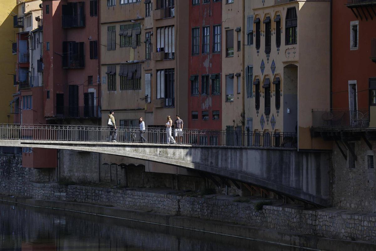 Imatge recent del pont d'en Gómez de Girona.