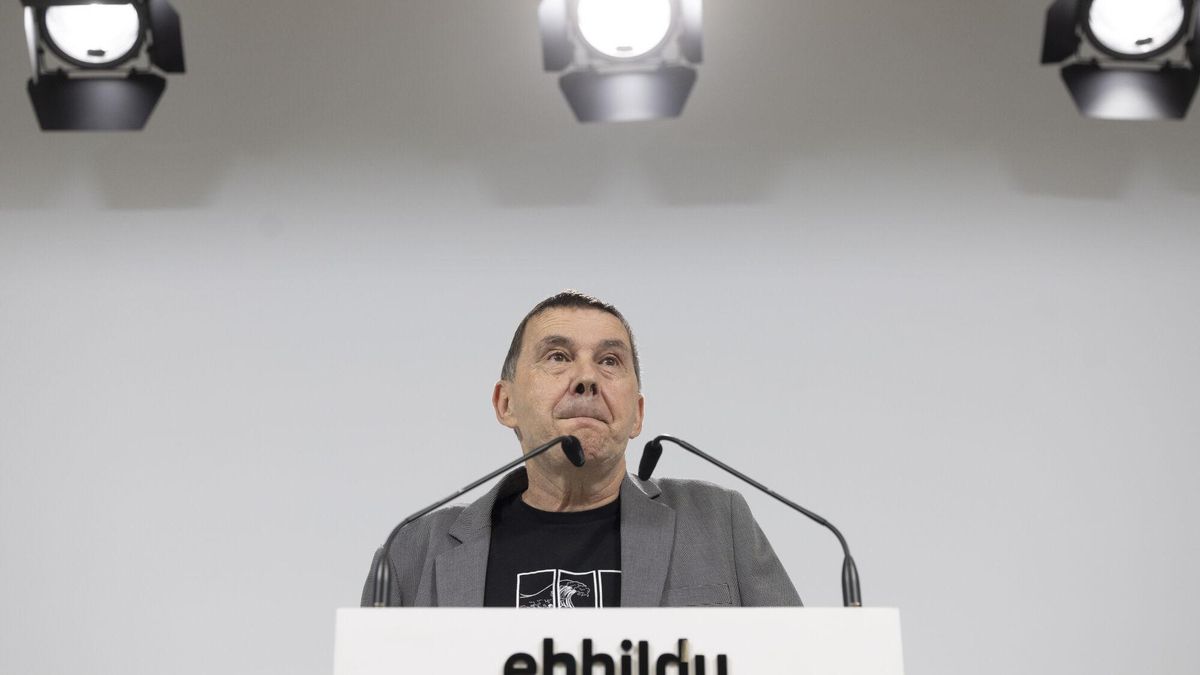 El sec
retario general de EH Bildu, Arnaldo Otegi, la semana pasada en Bilbao.