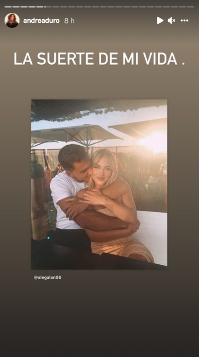 Andrea Duro comparte una foto de su novio