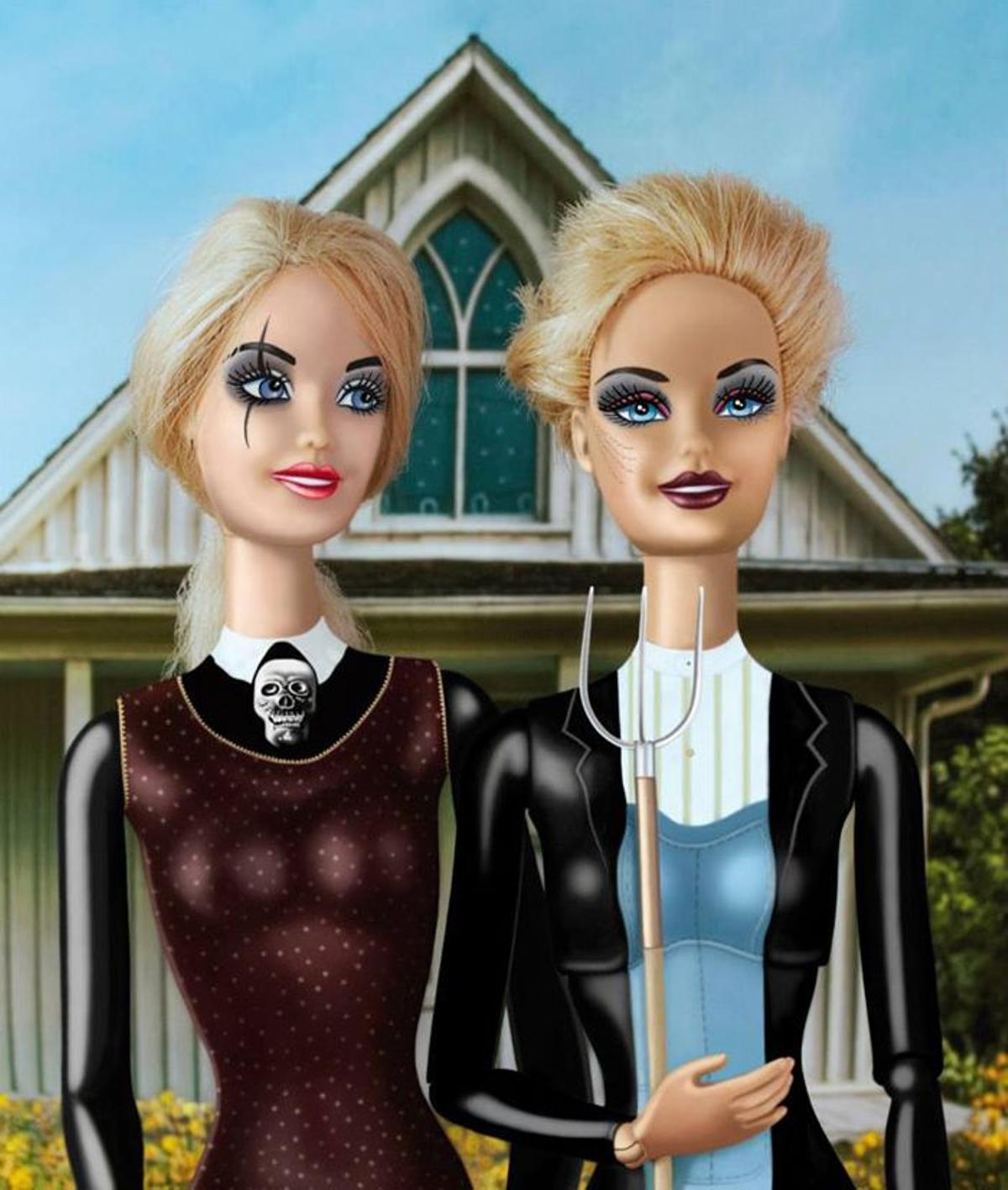 Barbie en 'American Gothic'